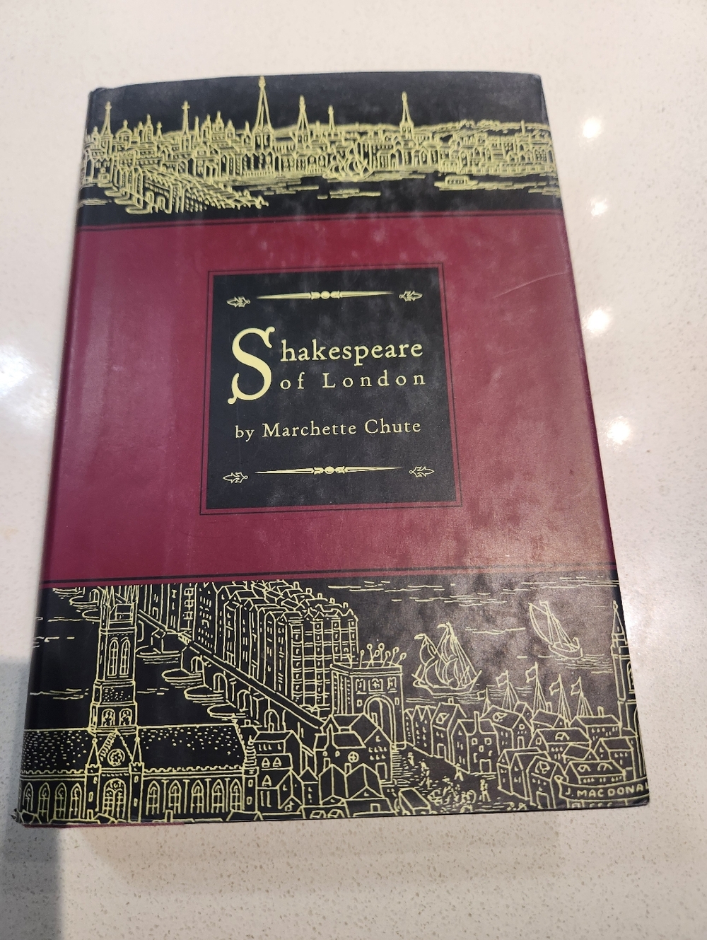 Shakespeare of London Hardcover Book - Maroon & Black Cover